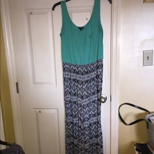 Blue and Black Print Jumpsuit